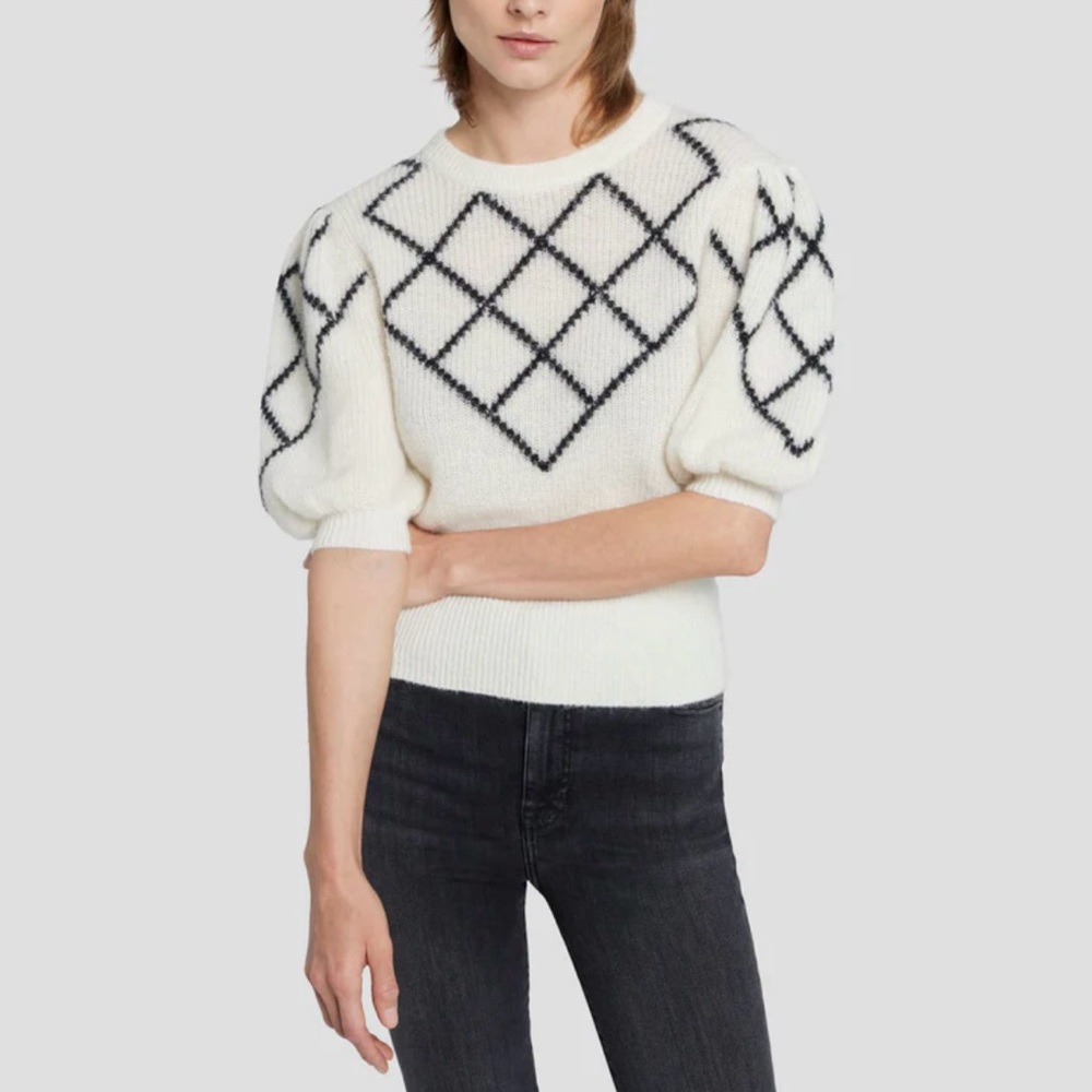 7 for all mankind Puff Diamond Sweater